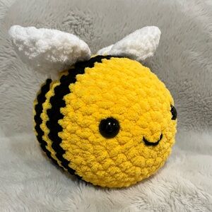Handmade Crochet Bumblebee Plush - Amigurumi Stuffed Animal